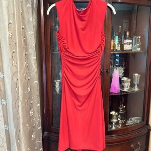 Bailey, 44 pink side shirred  dress sleeveless size small super comfortable